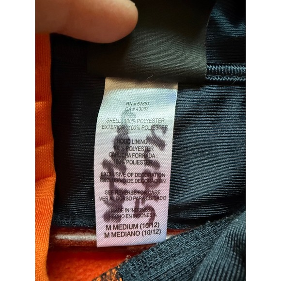 Chicago Bears NFL Youth Hoodie Size M (10-12) Orange Football Sweatshirt - Picture 9 of 10